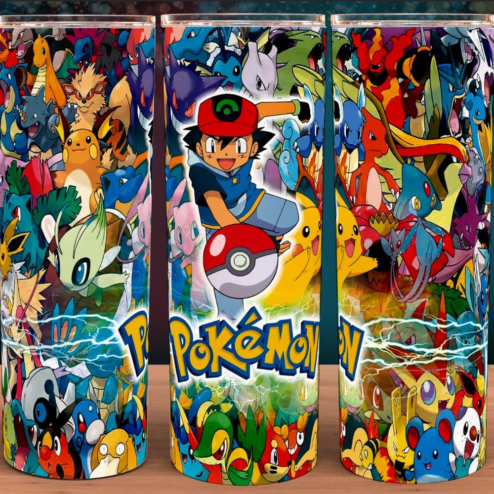 Pokemon Character Coffee Cup Tumbler 20oz